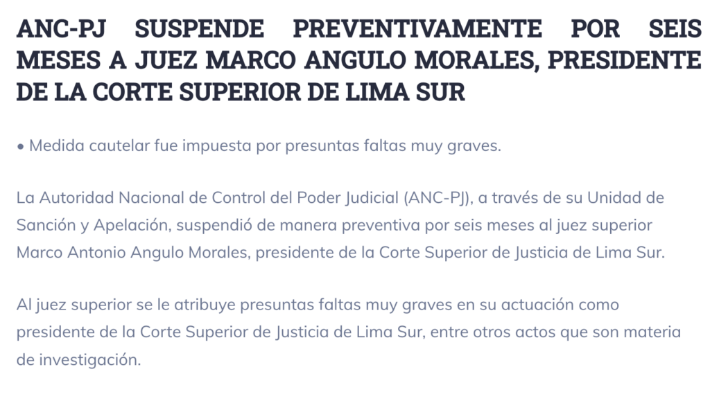 Elección secreta de presidentes de Cortes Superiores favorece la corrupción 4